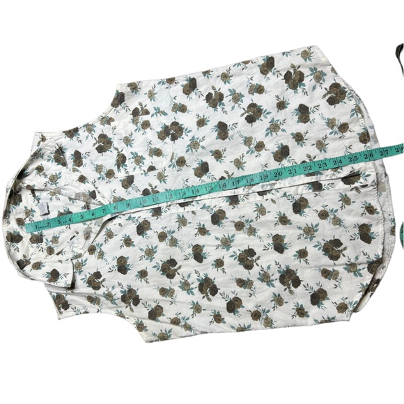 Vintage 90s Chic Floral Sleeveless Button Down size M - Picture 14 of 15